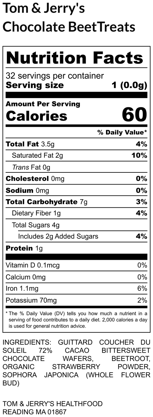 Tom and Jerry's 2 pc Chocolate BeetTreats pack