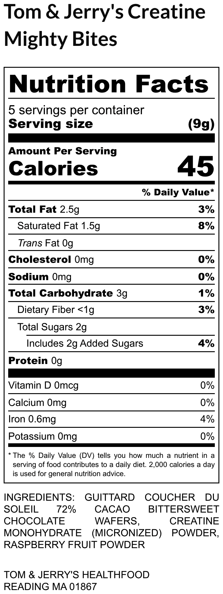 Tom & Jerry's 40 gram Chocolate Creatine Mighty Bite Booster bar – Tom ...