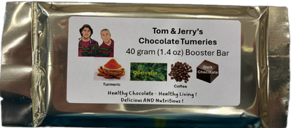 Tom & Jerry's 40 gram Chocolate Tumerie Booster bars